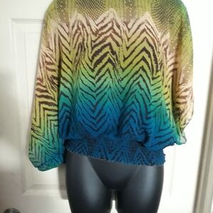 Marc and Bouwer sheer blouse size medium  A-49 5/$25